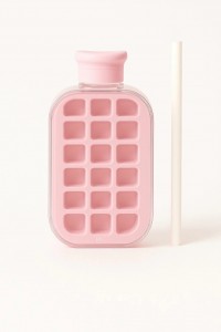 HIELERA SILICONA & BOTELLA C/SORBETE 2EN1 500ml pi