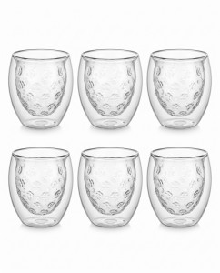 VASO DOBLE VIDRIO FRUTILLA X 6 PCS. 250 ml.