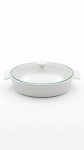 FUENTE CERAMICA TAPA VIDRIO