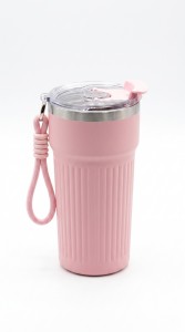 VASO ACERO TERMICO CON TAPA 510 ml.