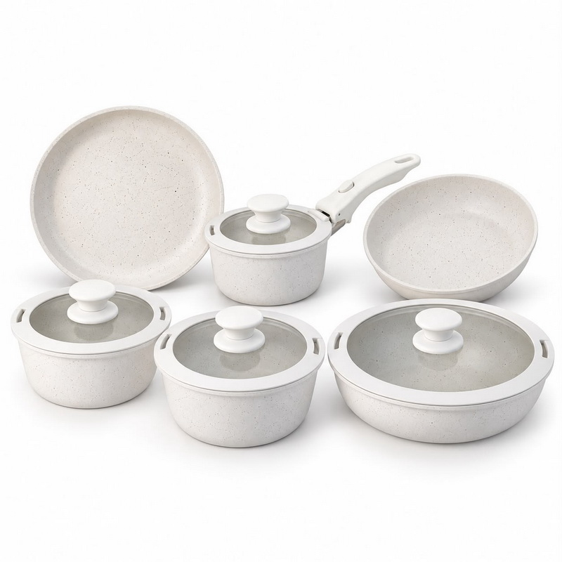 OLLA ALUMINIO X 6 PCS. BLANCO