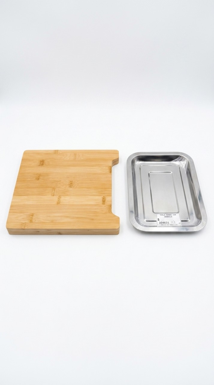 TABLA BAMBU CON BANDEJA