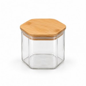FRASCO VIDRIO TAPA BAMBU