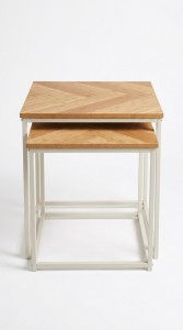 MESA AUXILIAR X 2 LINEA BAMBU & METAL