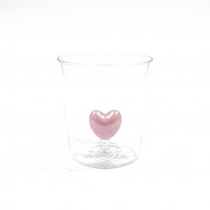 VASO VIDRIO CORAZON
