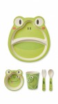 VAJILLA INFANTIL FIBRAS NATURALES BAMBOO X 4