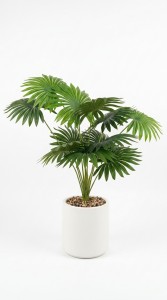PLANTA MACETA PLASTICO BLANCO 54 cm.
