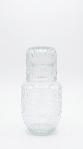 BOTELLA CON VASO VIDRIO 500 ml.