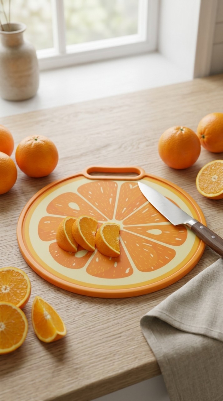 BANDEJA MELAMINA/PLASTICO NARANJA