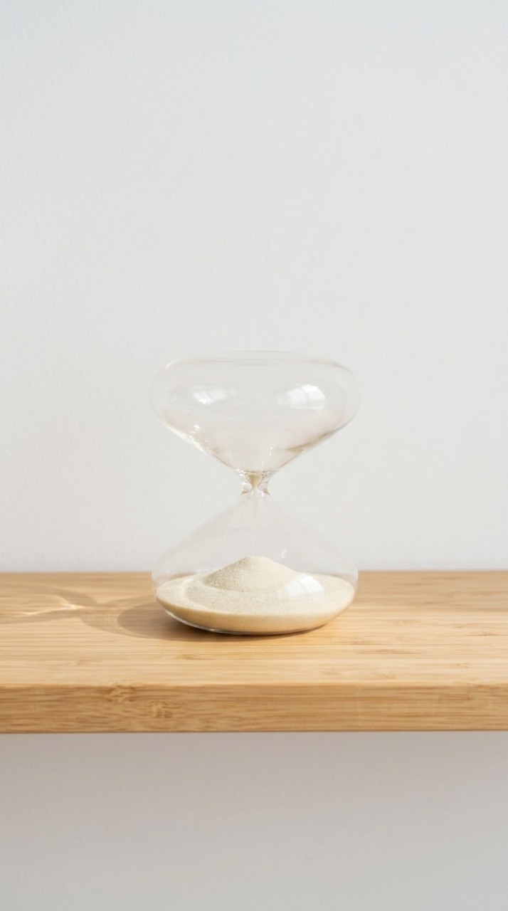 RELOJ ARENA VIDRIO 25 cm.