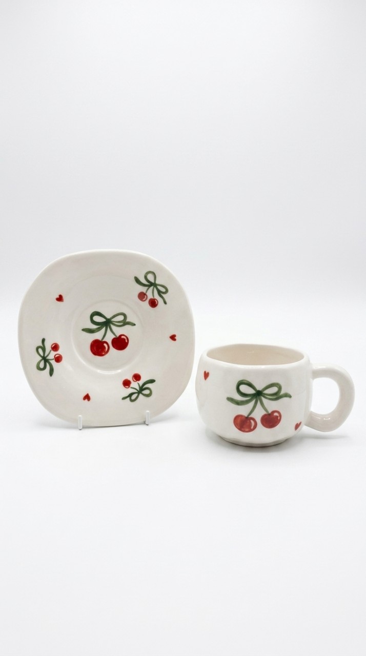 TAZA Y PLATO CERAMICA