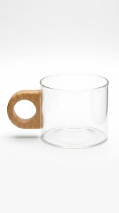 TAZA VIDRIO ASA BAMBU