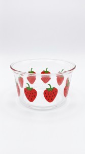 COMPOTERA VIDRIO FRUTILLA 300 ml.