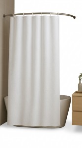 CORTINA P/BAÑO WHITE 1.80 X 1.80