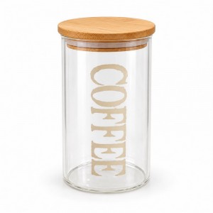 FRASCO VIDRIO TAPA BAMBU
