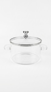 OLLA VIDRIO CON TAPA 1800 ml.