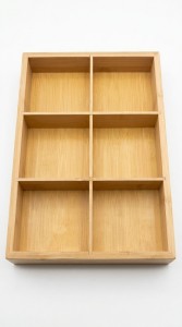 ORGANIZADOR BAMBU CON 6 DIVISIONES