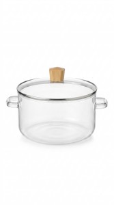 OLLA VIDRIO C/TAPA 2500 ML