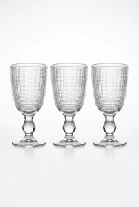 COPAS VIDRIO LABRADAS 250 ml X 3 PCS.