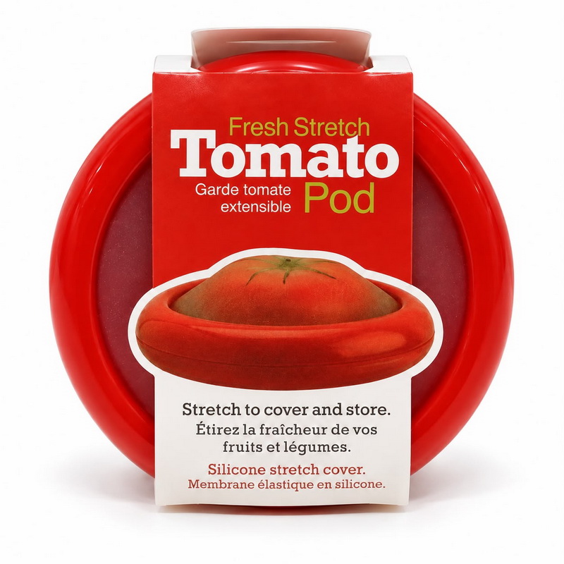 CONTENEDOR PLASTICO Y SILICONA TOMATE