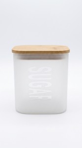 FRASCO VIDRIO TAPA BAMBU