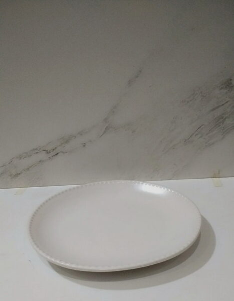 PLATO CERAM. LINEA TERRA WHITE X6 C/UNO