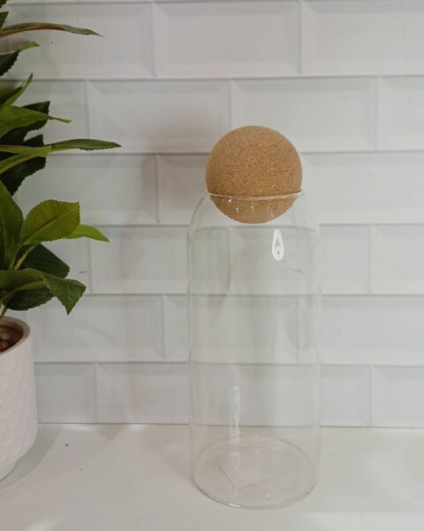 FRASCO VIDRIO C/TAPA HERMET. 1000ML