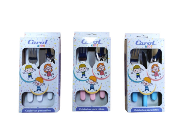 BLISTER CUBIERTOS INFANTILES X 3 UNID.