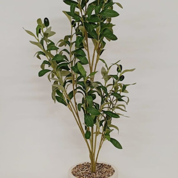 PLANTA ARTIFICIAL OLIVO MACETA WHITE 75CM.