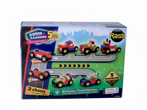 RASTI AUTOS Y CAMIONES 50 PIEZAS