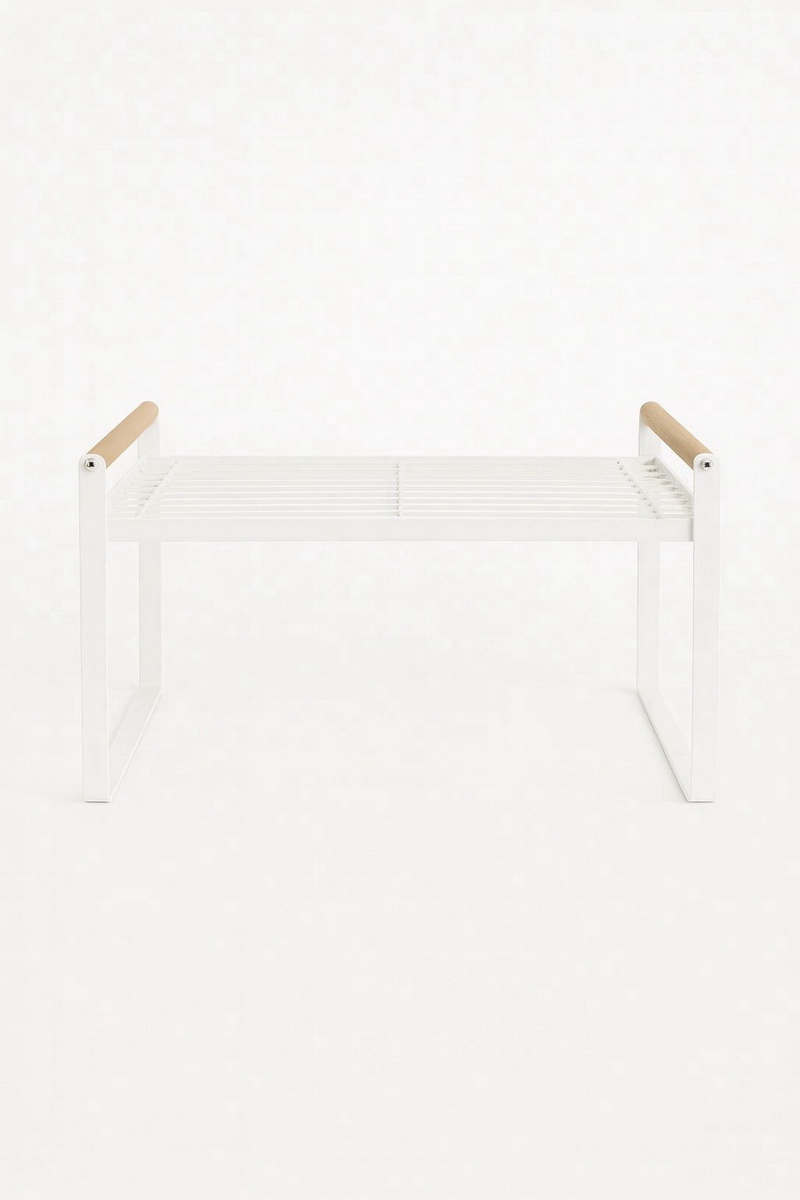 ESTANTE METAL C/BAMBU L/WHITE