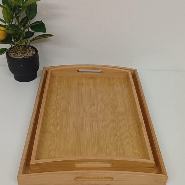 SET DE BANDEJAS X 2 UNID. LINEA BAMBU